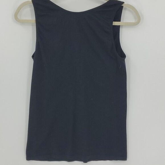 Cappocolla Women's shape wear black stretch tank top. L/XL. - Picture 4 of 5